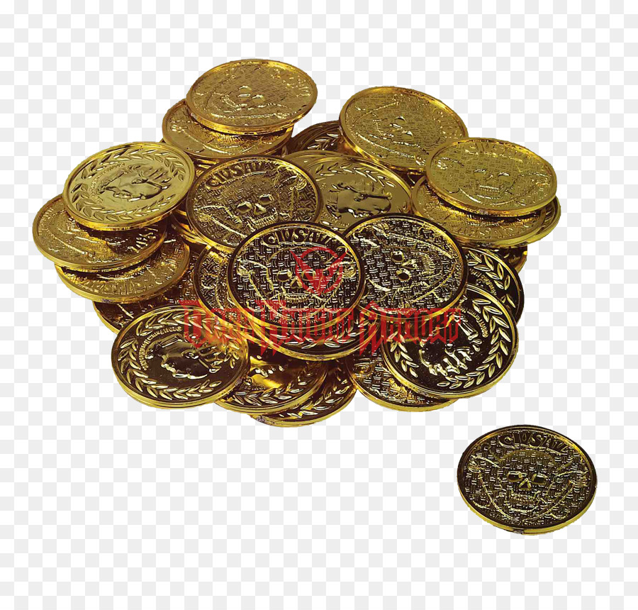 Gold coin Pirate coins Piracy - Coin png download - 850*850 - Free Transparent Coin png Download.