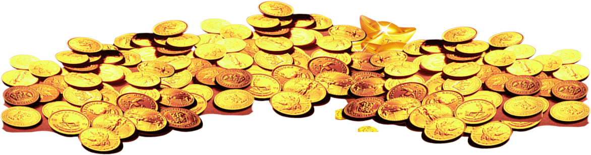 Gold Coin Heap Pile Of Gold Coins Png Download 1172309 Free