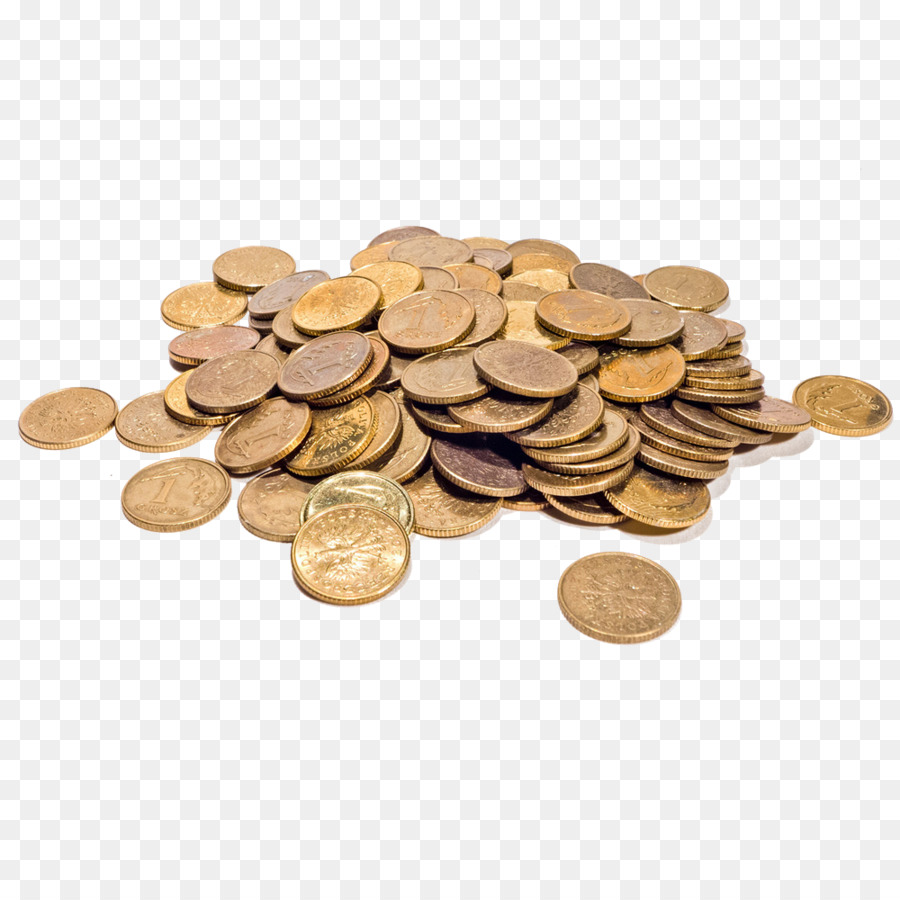 Gold coin Money Icon - A pile of scattered coins png download - 1000*1000 - Free Transparent Coin png Download.