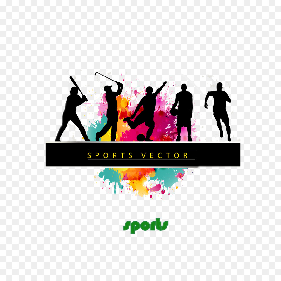 Sport Poster - Dynamic sports figures silhouette background png download - 2067*2042 - Free Transparent Sport png Download.