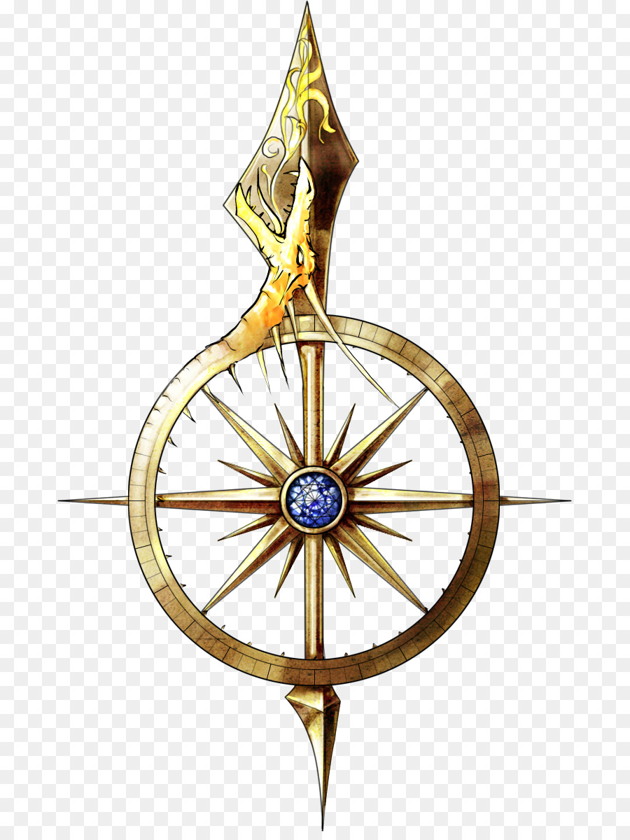 Compass rose Fantasy map - compass png download - 735*1189 - Free Transparent Compass png Download.
