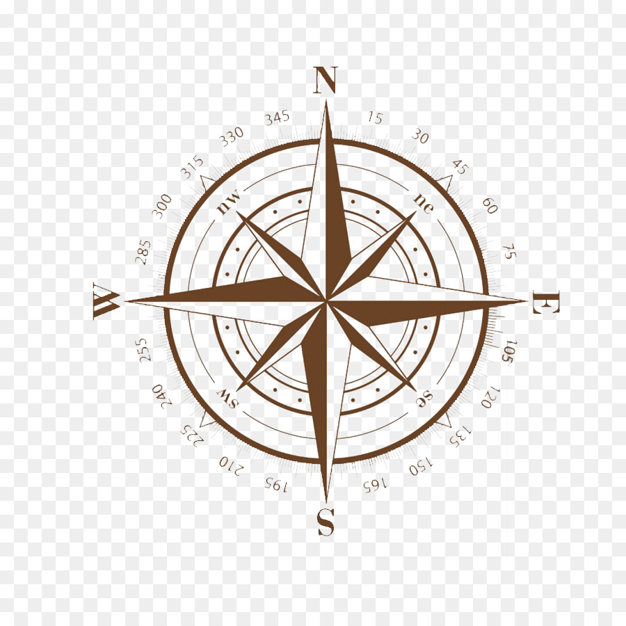 Compass rose Clip art - Brown compass png download - 800*886 - Free Transparent Compass Rose png Download.