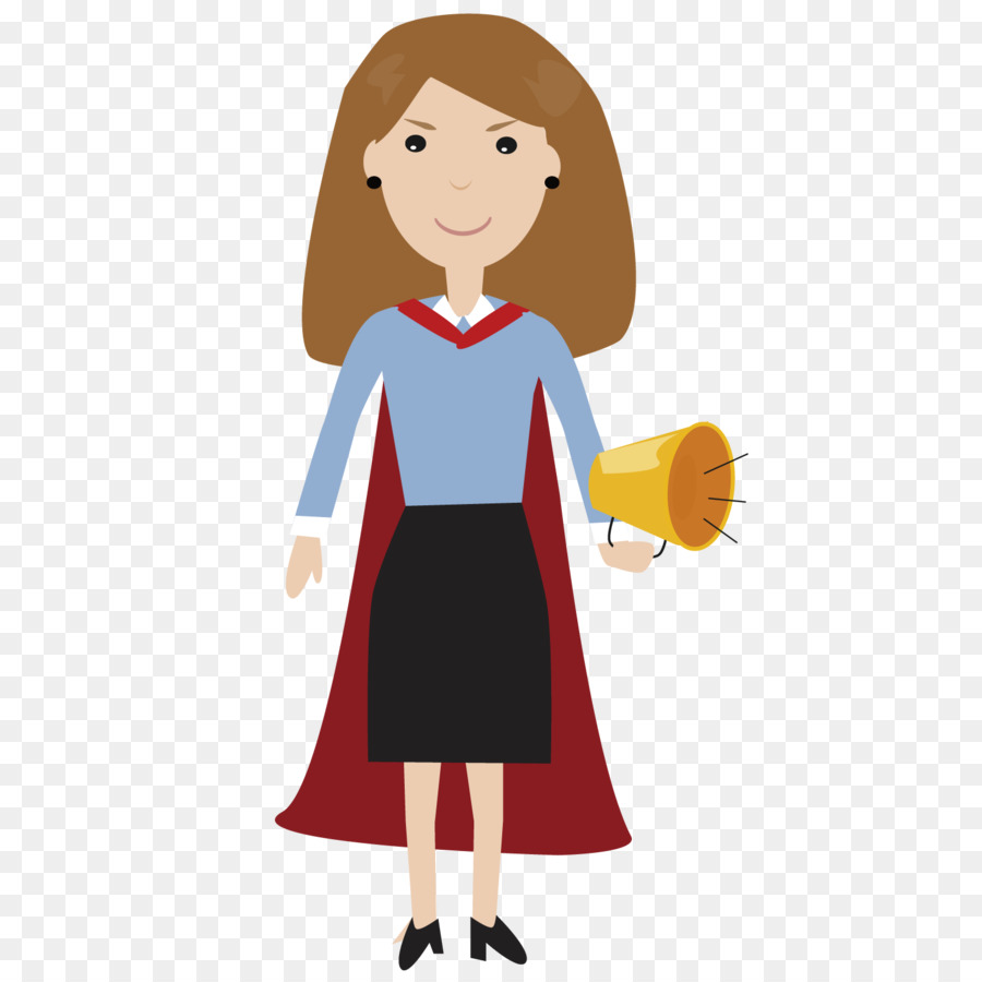 Clip art - A confident woman holding a horn png download - 1500*1500 - Free Transparent  png Download.