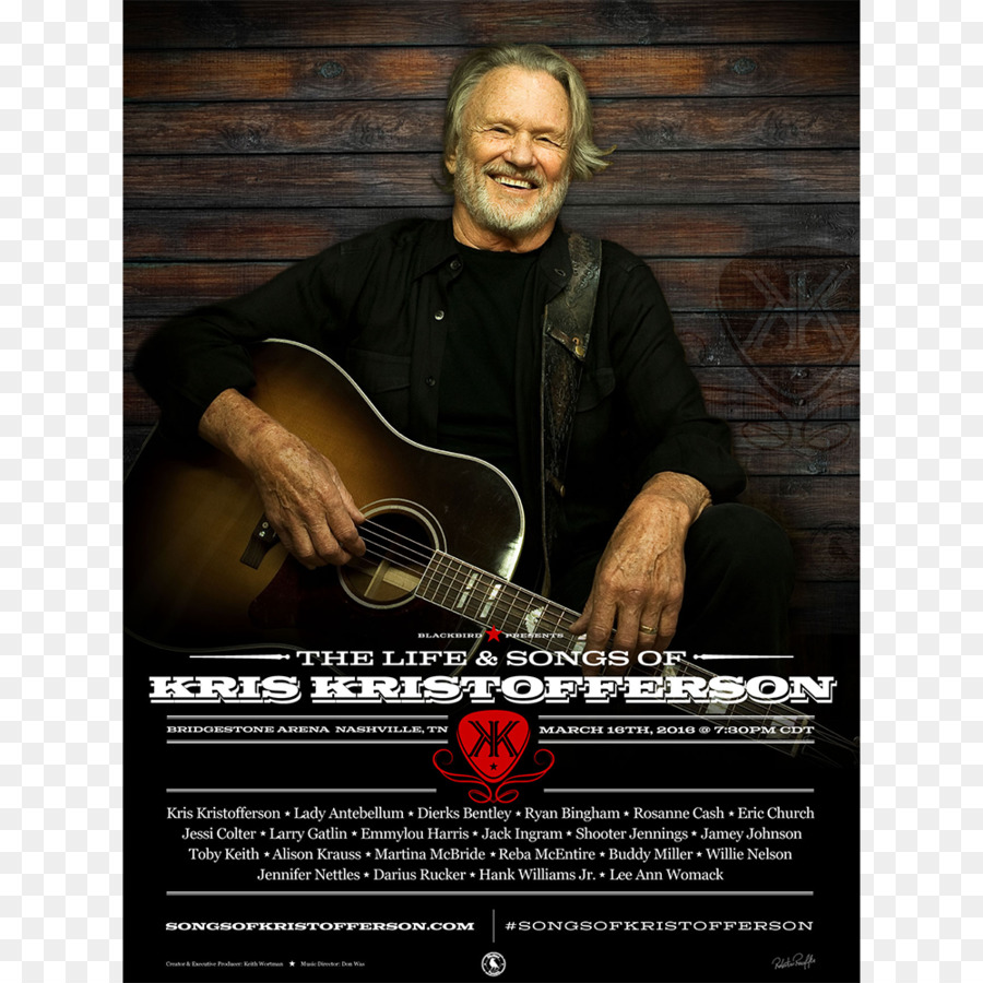Bridgestone Arena The Life & Songs Of Kris Kristofferson (Live) Singer-songwriter Country stars turn out for Kris Kristofferson Concert - Gig Posters png download - 1000*1000 - Free Transparent  png Download.