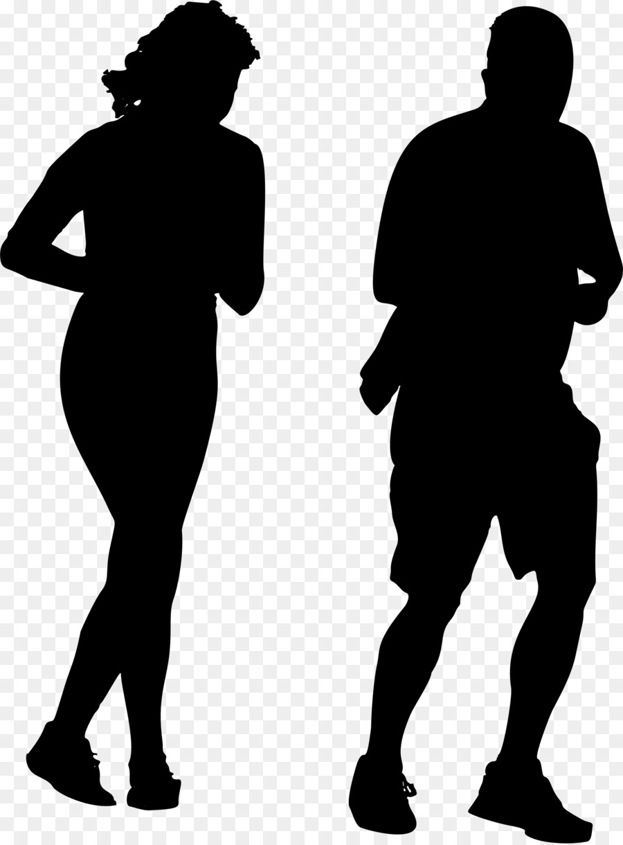 Silhouette Jogging Sport Clip art - jogging png download - 1688*2284 - Free Transparent Silhouette png Download.