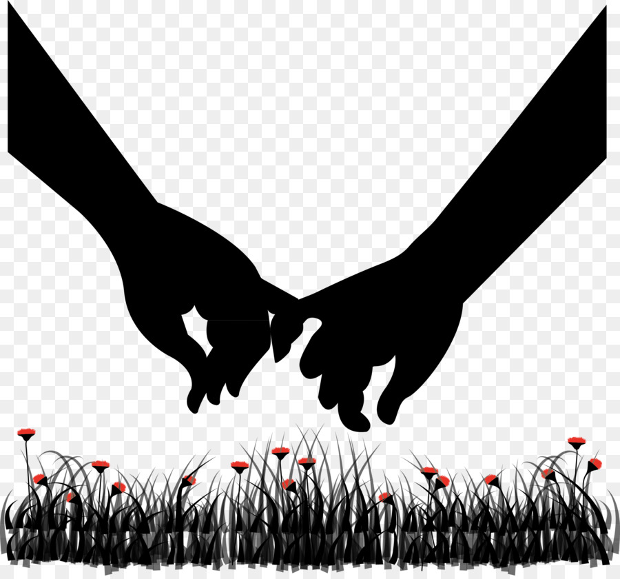 Romance Silhouette Holding hands - Couple holding hands png download - 2568*2383 - Free Transparent Romance png Download.