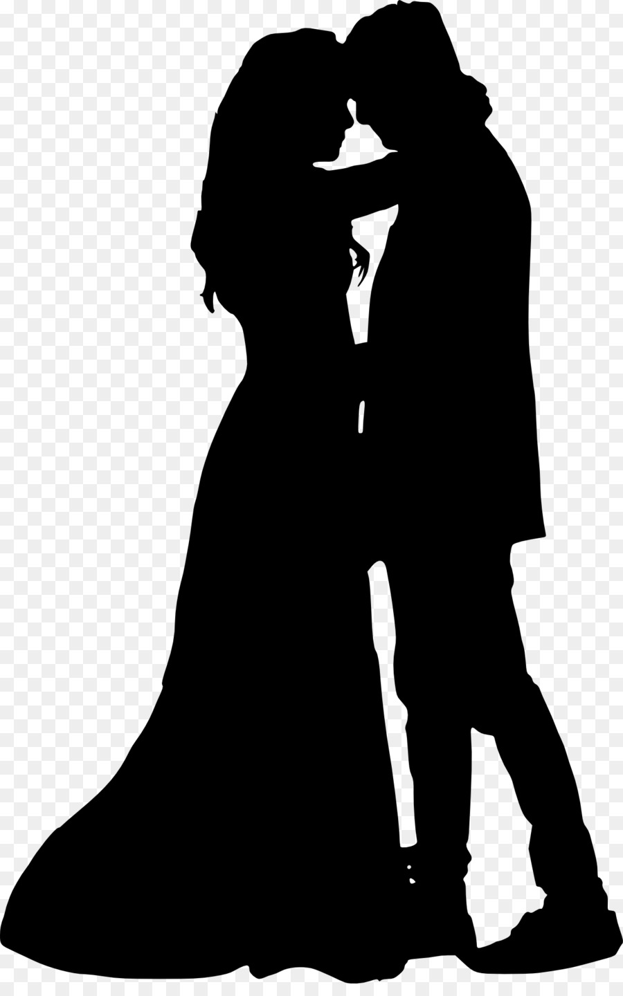 Silhouette Woman Drawing Bridegroom Clip art - couple silhouette png download - 1266*2000 - Free Transparent Silhouette png Download.