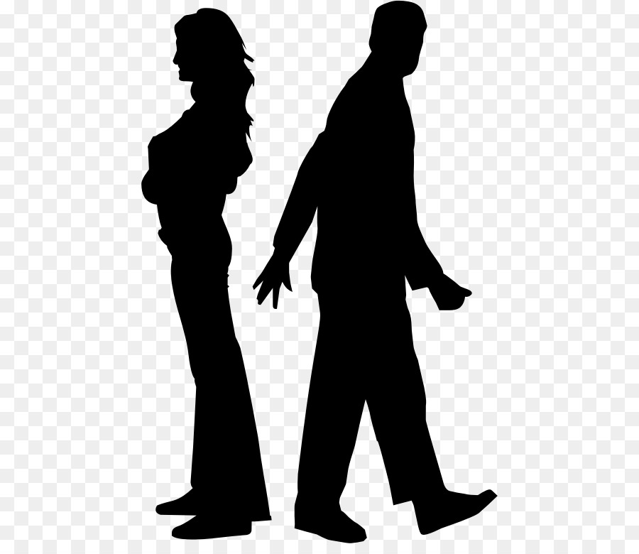 Silhouette Intimate relationship couple Clip art - fight png download - 502*765 - Free Transparent Silhouette png Download.