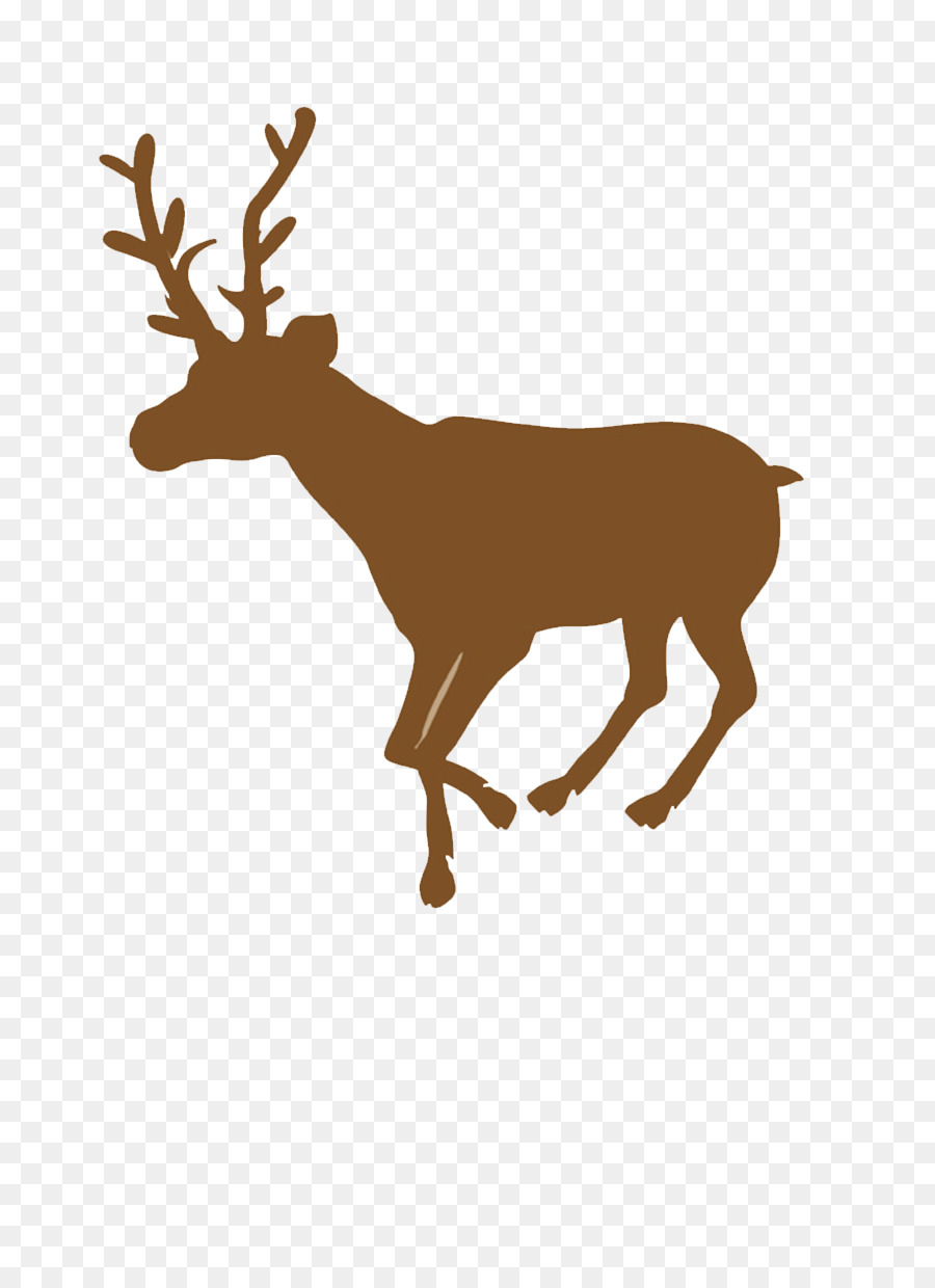 Reindeer - Christmas reindeer silhouette png download - 900*1229 - Free Transparent Deer png Download.