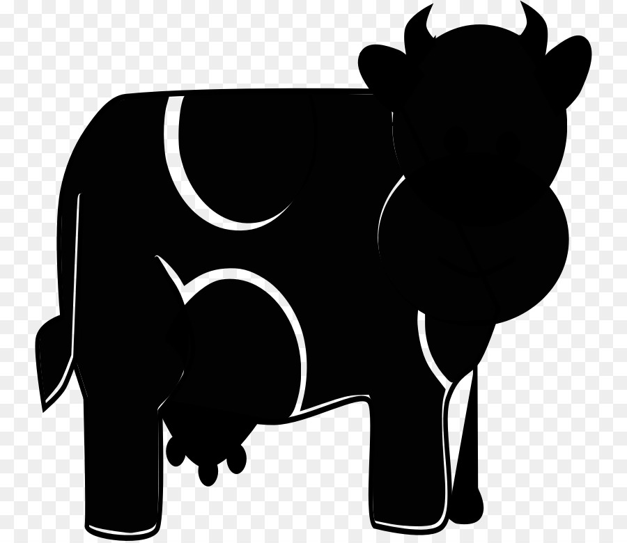 Cattle Clip art Silhouette Snout Black M -  png download - 800*777 - Free Transparent Cattle png Download.