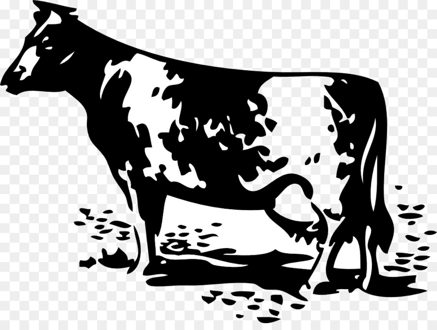 Dairy cattle Farm Silhouette Livestock - Silhouette png download - 1000*740 - Free Transparent Cattle png Download.