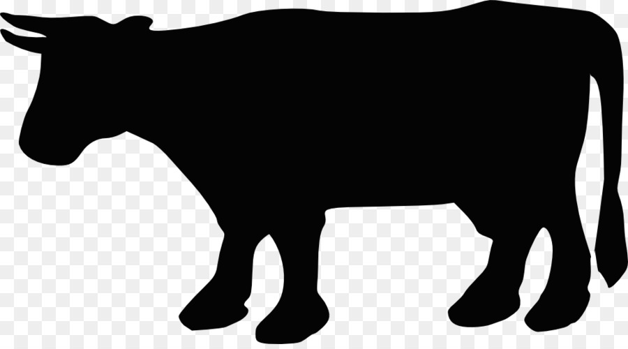 Beef cattle Silhouette Clip art - Cow Silhouette png download - 1000*548 - Free Transparent Beef Cattle png Download.