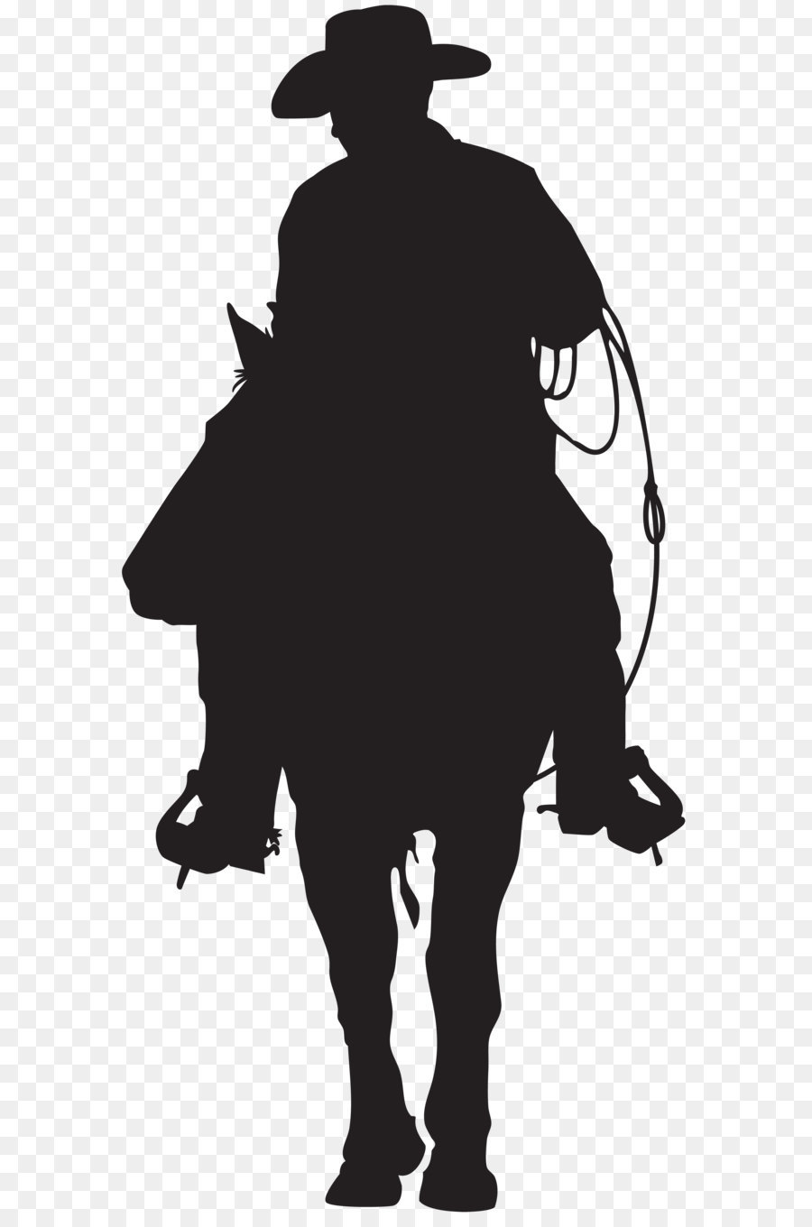 Silhouette Cowboy American frontier Clip art - Cowboy Silhouette PNG Clip Art Image png download - 3842*8000 - Free Transparent American Frontier png Download.