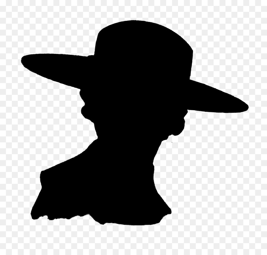 Black & White - M Cowboy hat Silhouette Clip art -  png download - 1533*1457 - Free Transparent Black  White  M png Download.