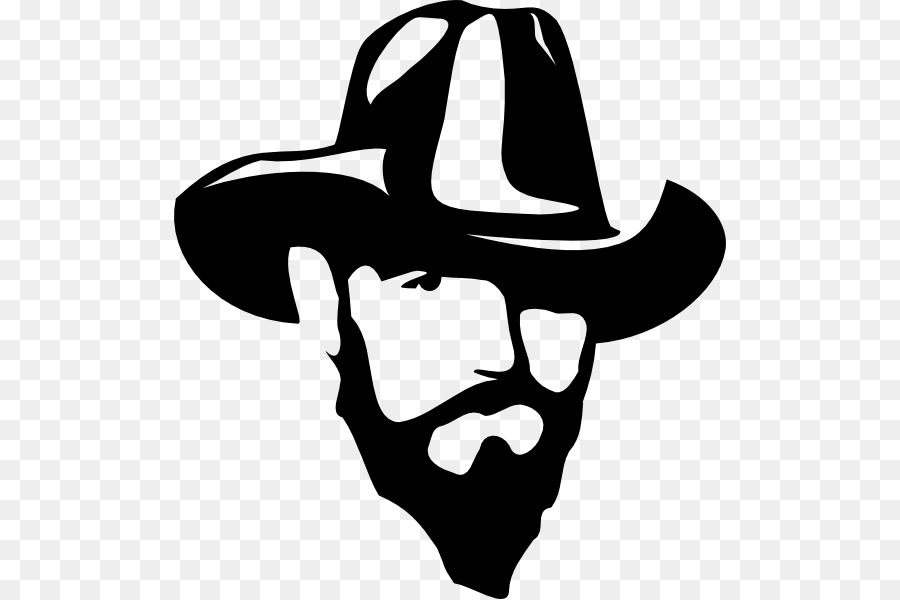 Cowboy hat Silhouette Clip art - cowboy png download - 552*599 - Free Transparent Cowboy png Download.