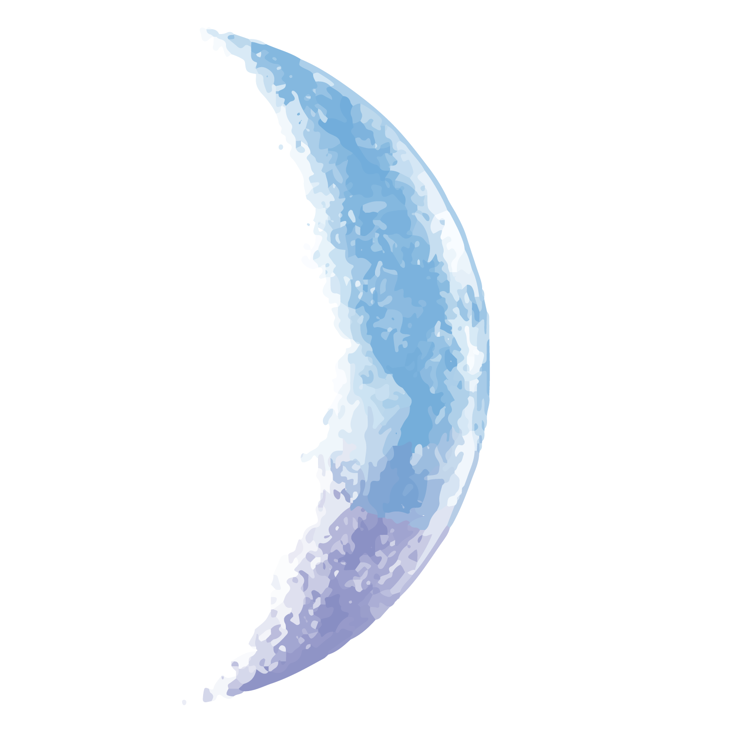 half moon vector