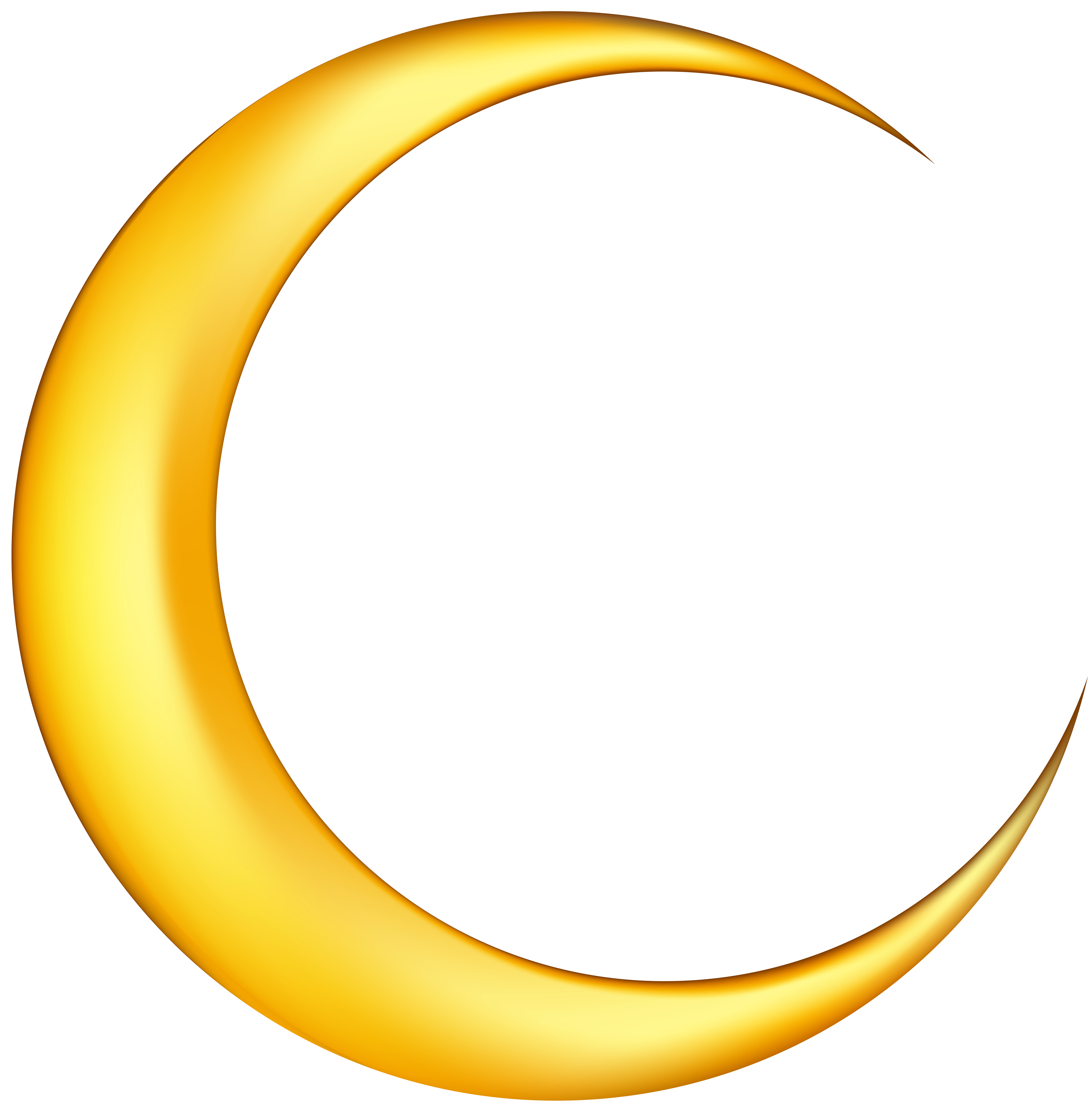 Crescent Moon Clip Art Yellow New Moon Png Clip Art Image Png