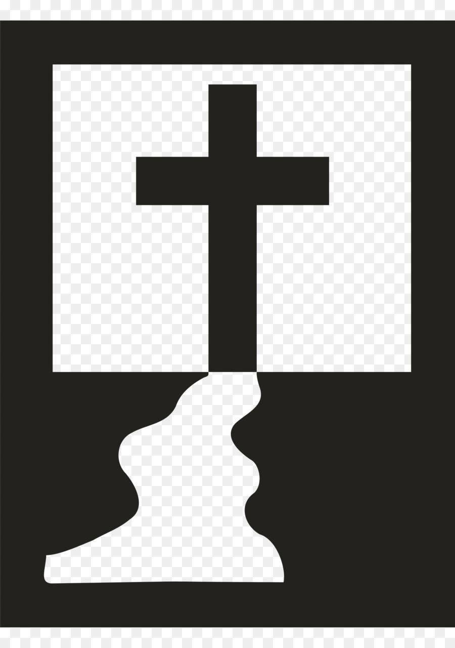 Clip Arts Related To : Silhouette Christian cross Clip art - hill png downl...