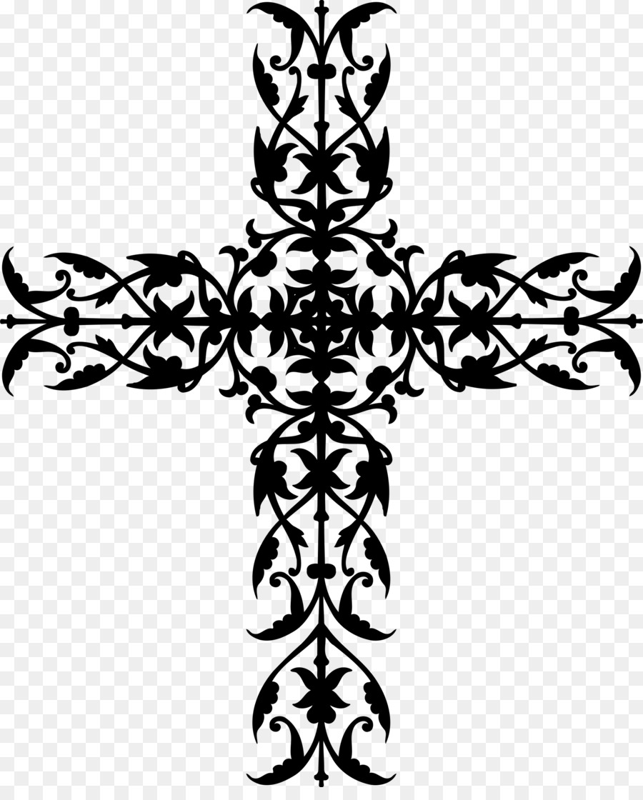Christian cross Tattoo Ambigram - ornamental png download - 1960*2400 - Free Transparent Cross png Download.