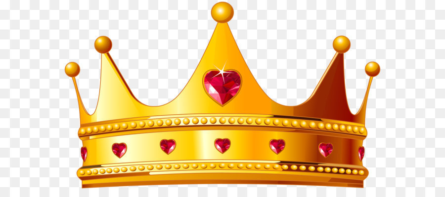 Crown of Queen Elizabeth The Queen Mother Clip art - Golden Crown with Hearts PNG Clipart Image png download - 6253*3709 - Free Transparent Crown png Download.