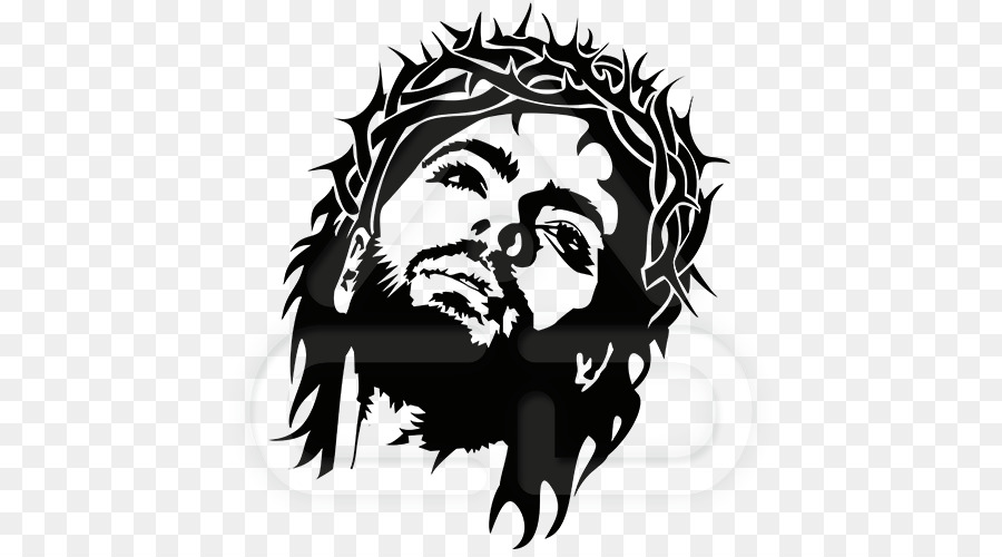 Holy Face of Jesus Crown of thorns Drawing - jesus vector png download - 500*500 - Free Transparent Holy Face Of Jesus png Download.