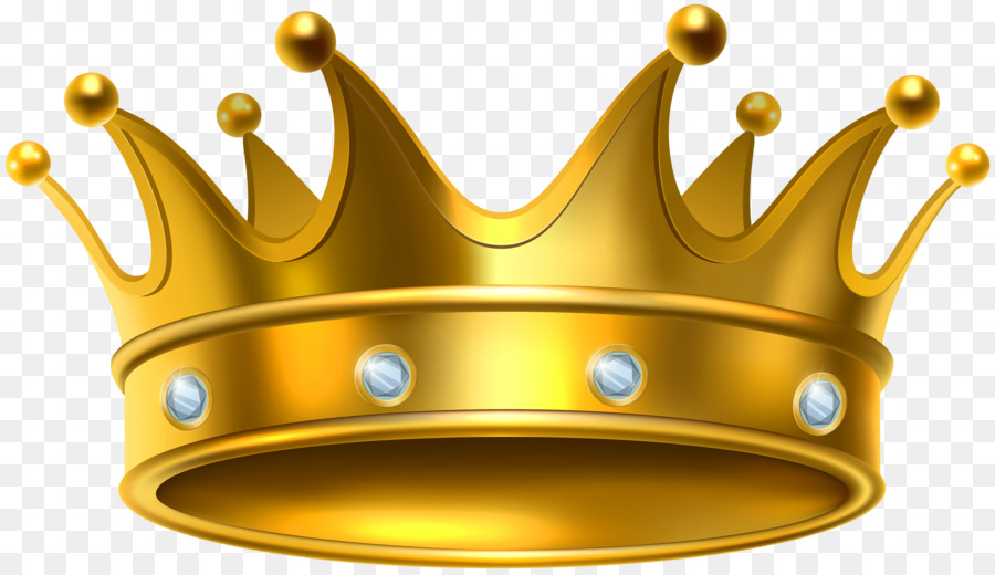 Gold Crown Clip art Gold Crown with Diamond PNG Clip Art