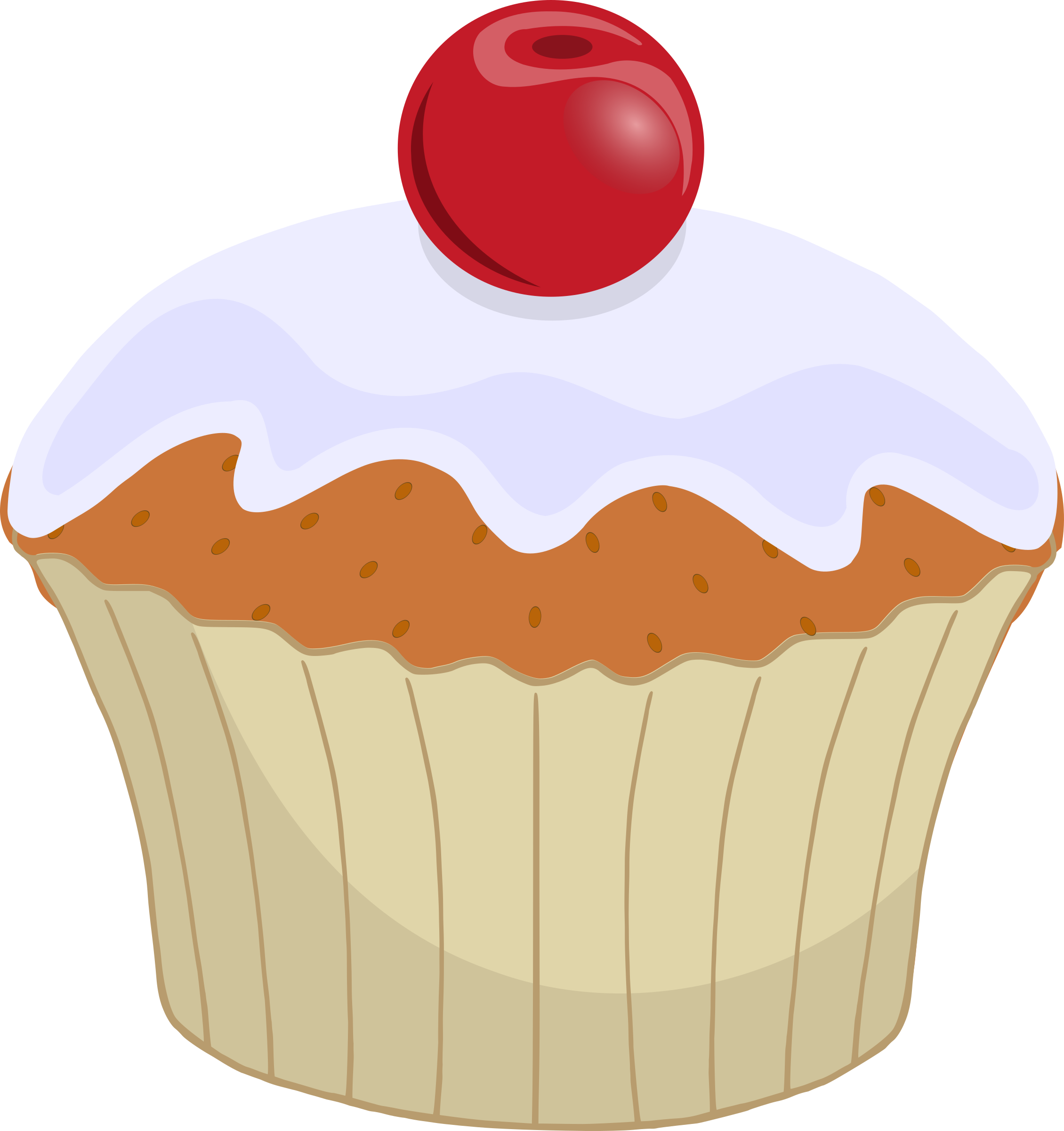 Cupcake Muffin Frosting & Icing Cherry Clip art January Cupcakes