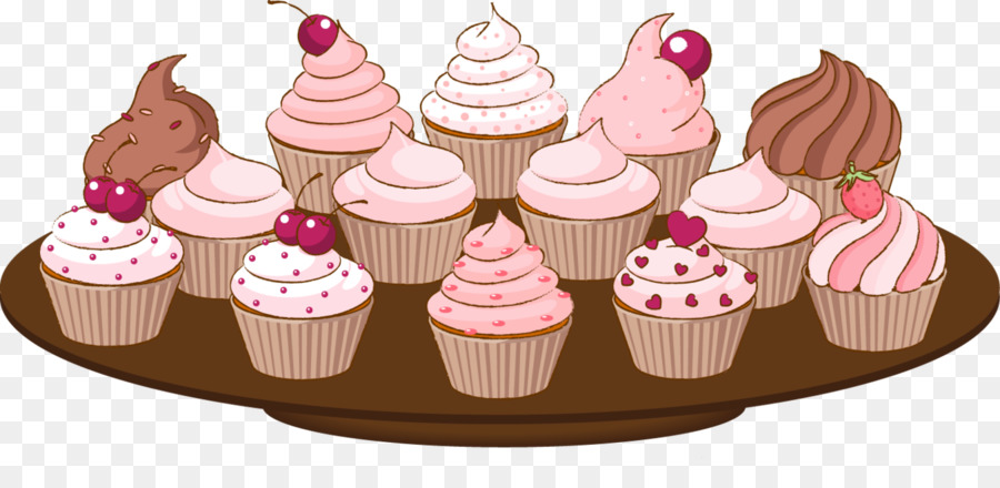 Cupcake Muffin Birthday cake Clip art - Cupcakes Platter Cliparts png download - 1350*655 - Free Transparent Cupcake png Download.