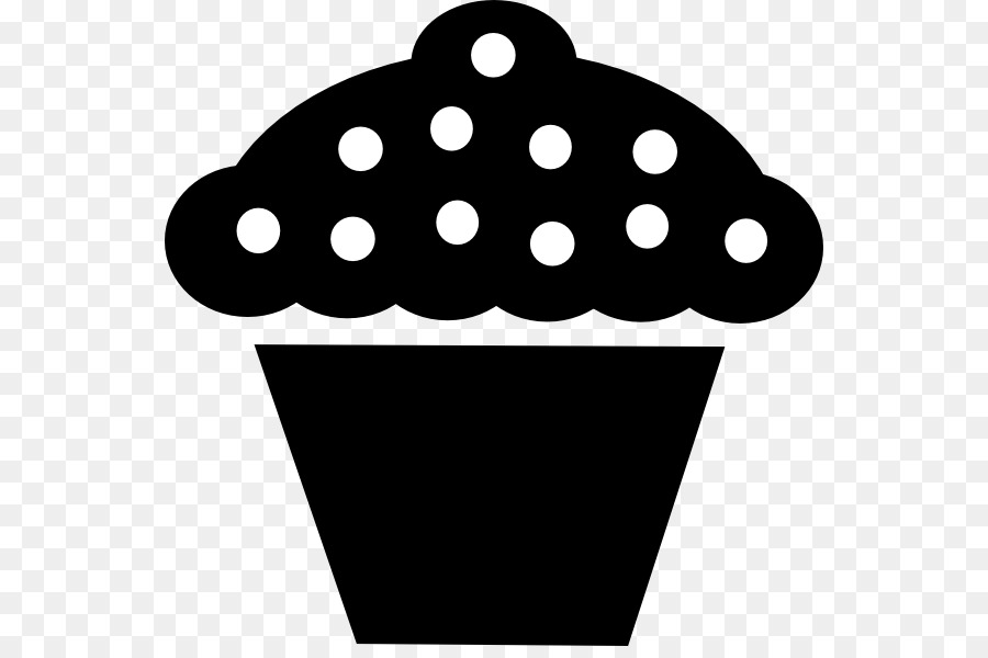 Cupcake Frosting & Icing Muffin Tart Clip art - Cupcake Silhouette png download - 600*589 - Free Transparent Cupcake png Download.