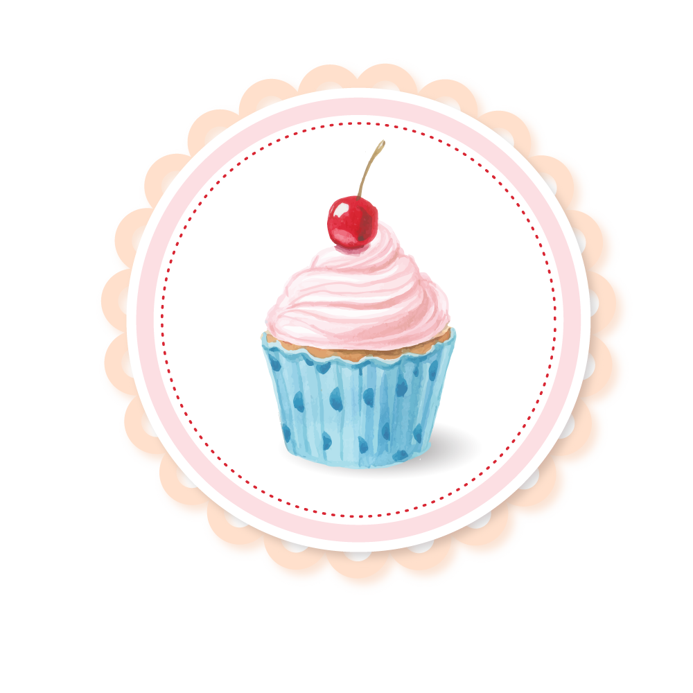 Cupcake Fruitcake Muffin - Watercolor Cupcakes png download - 1000*1000