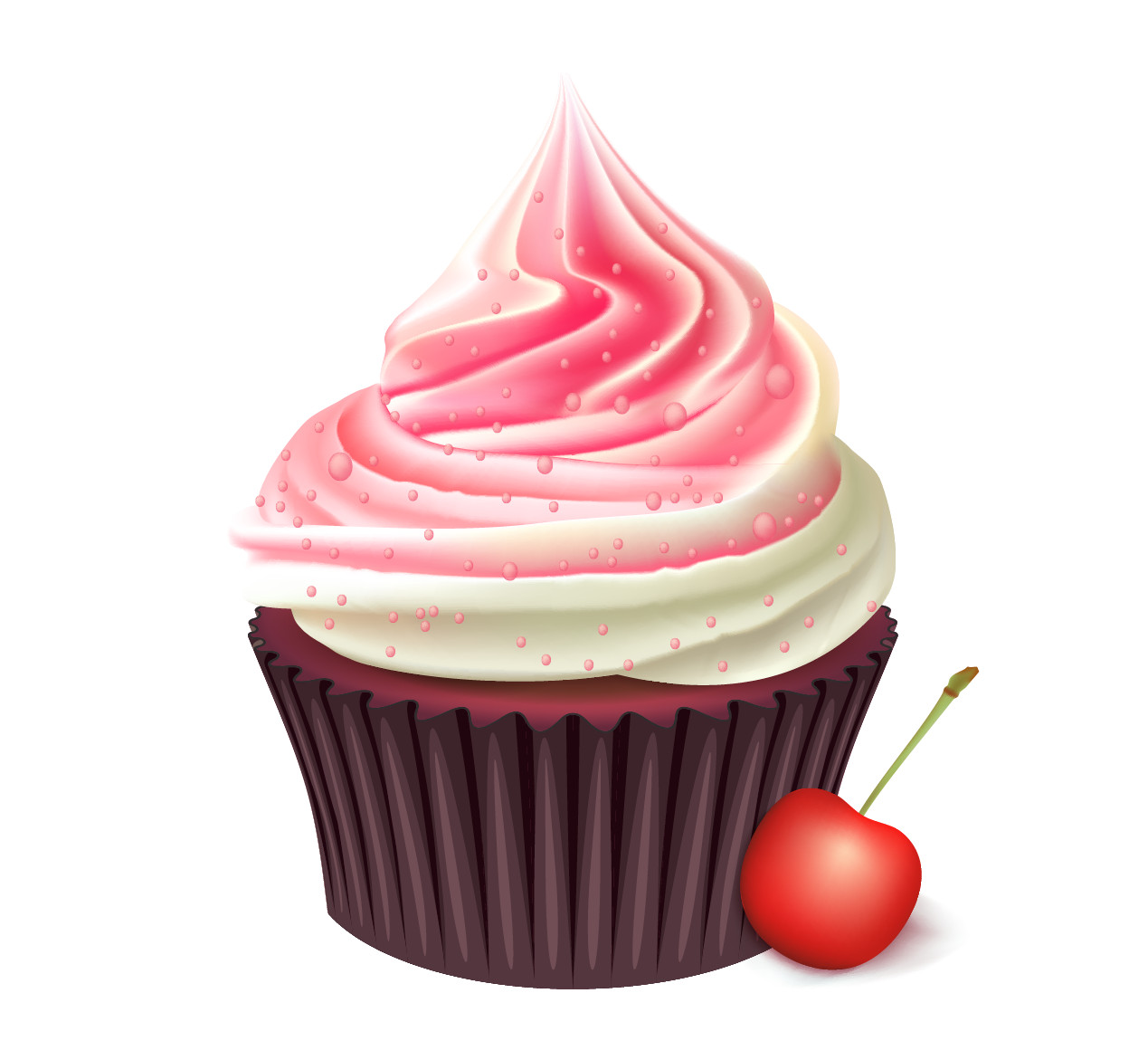 Cupcake Bakery Muffin Birthday Cake Cream Cherry Cupcakes Png