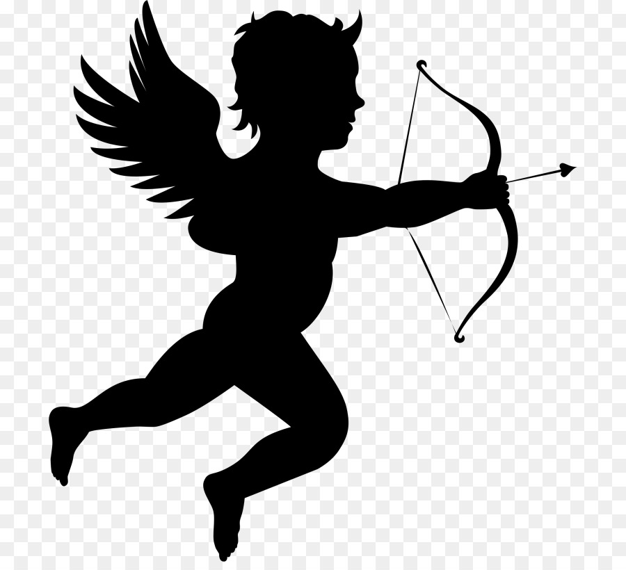 Cupid Silhouette Cherub Clip art - cupid png download - 760*808 - Free Transparent Cupid png Download.