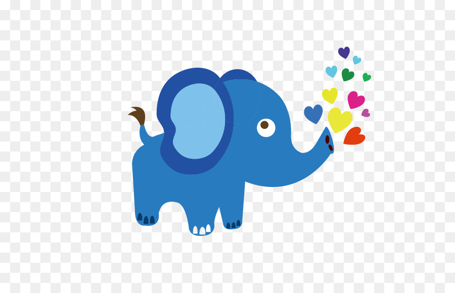 Indian elephant Clip art - Blue cute cartoon baby elephant png download - 568*568 - Free Transparent Elephant png Download.