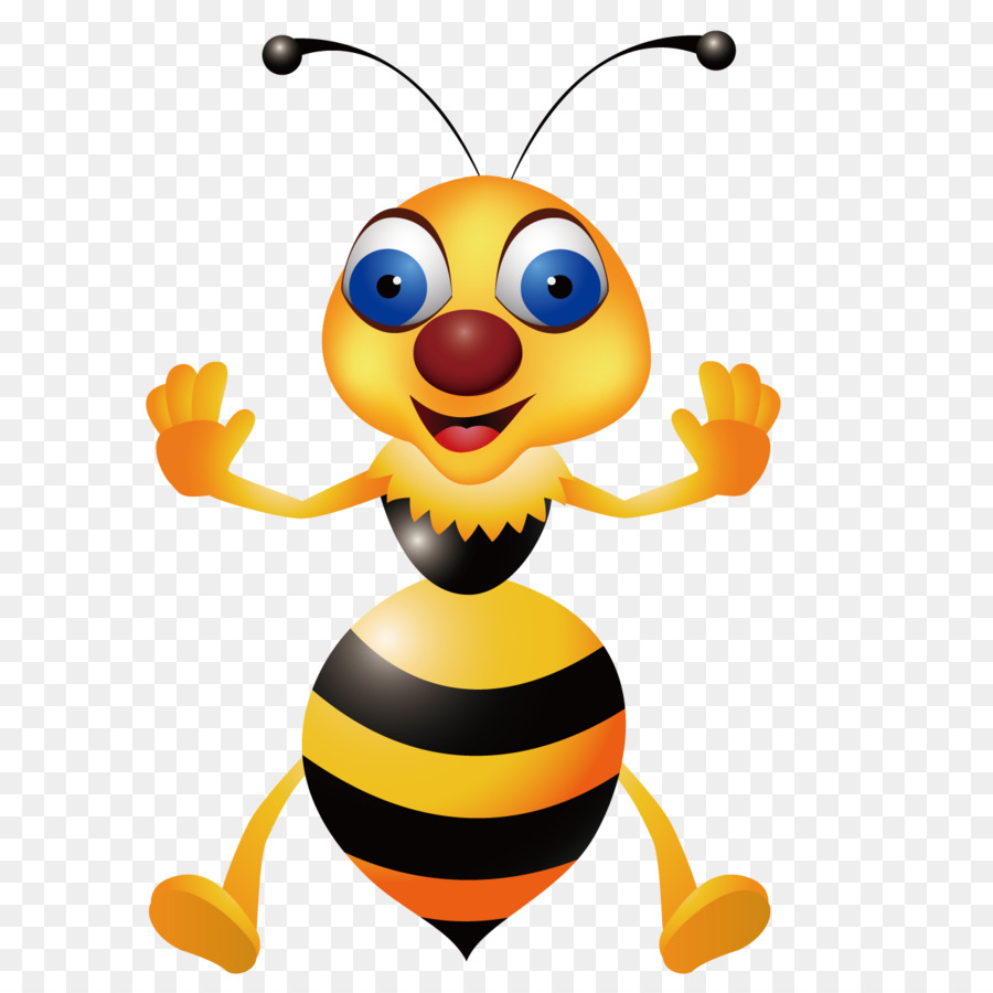 Bee Hornet Wasp Clip art - Cute bee png download - 1276*1276 - Free Transparent Bee png Download.