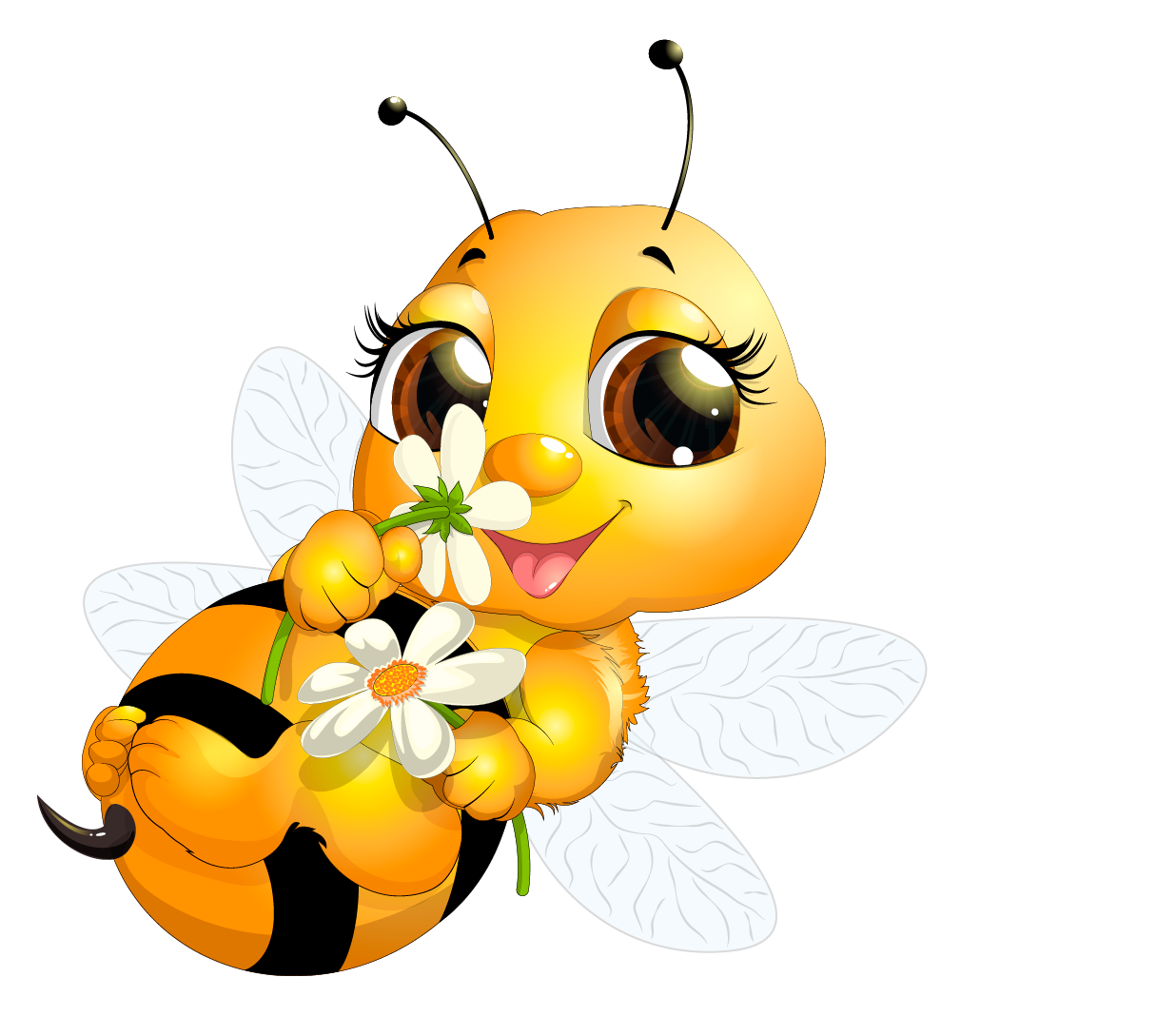 Queen Bee Clip Art Cute Bee Png Download 1236 1068 Free