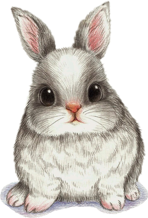 Drawing Watercolor Painting Art Image Cute Bunny Drawing Png Sketch