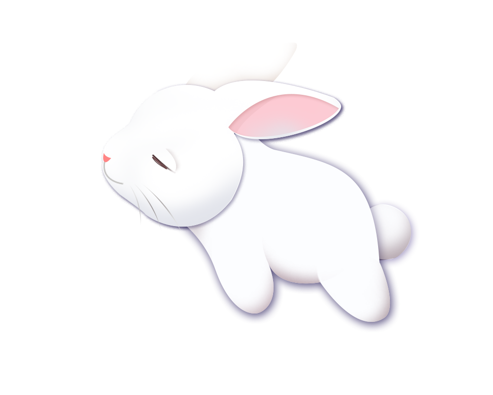 Moon rabbit - Cute bunny png download - 1000*800 - Free Transparent