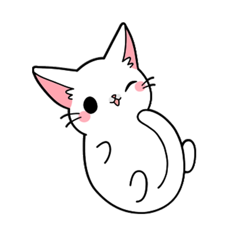 Cat Kitten Drawing Cute cat sit Yang png download 750*750 Free