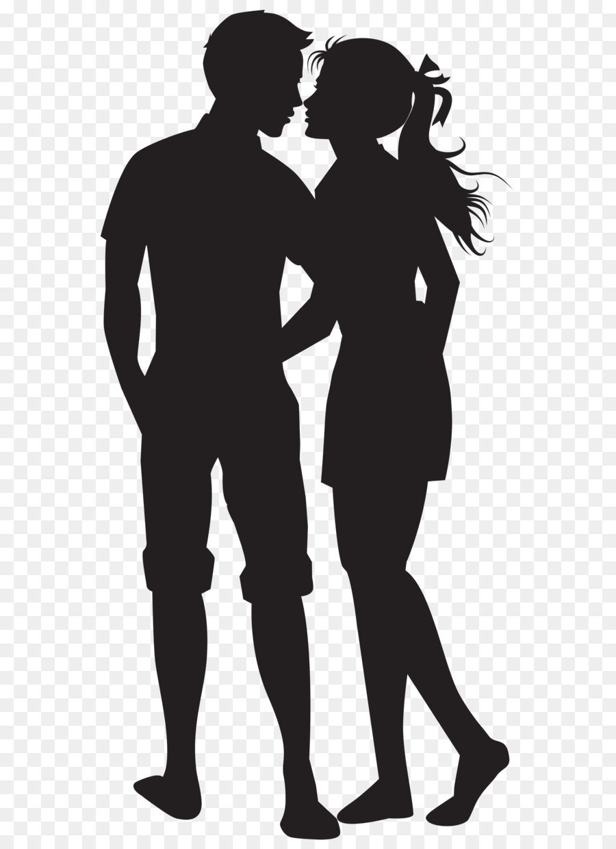 couple Clip art - Couple PNG Silhouettes Clip Art Image png download - 41.....