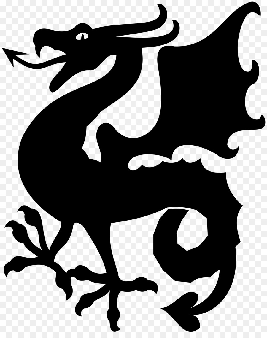 Dragon Silhouette Drawing Clip art - dragon png download - 2000*2500 - Free Transparent Dragon png Download.