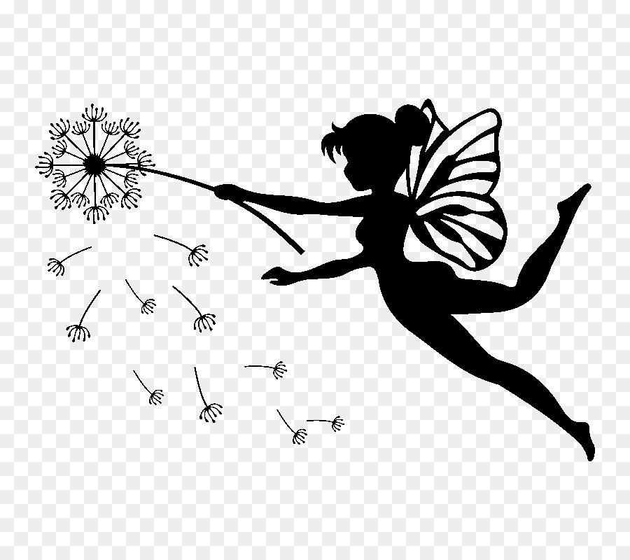 Silhouette Fairy Tinker Bell - Silhouette png download - 800*800 - Free Transparent Silhouette png Download.