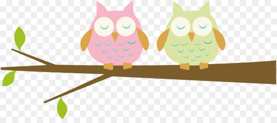 Owl Branch Clip art - Two cute owls png download - 936*405 - Free Transparent Owl png Download.