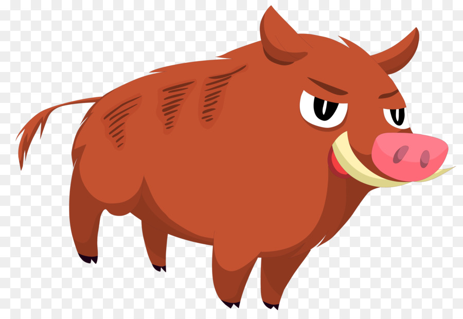 Domestic pig Clip art - Vector wild boar material png download - 5449*3699 - Free Transparent Domestic Pig png Download.