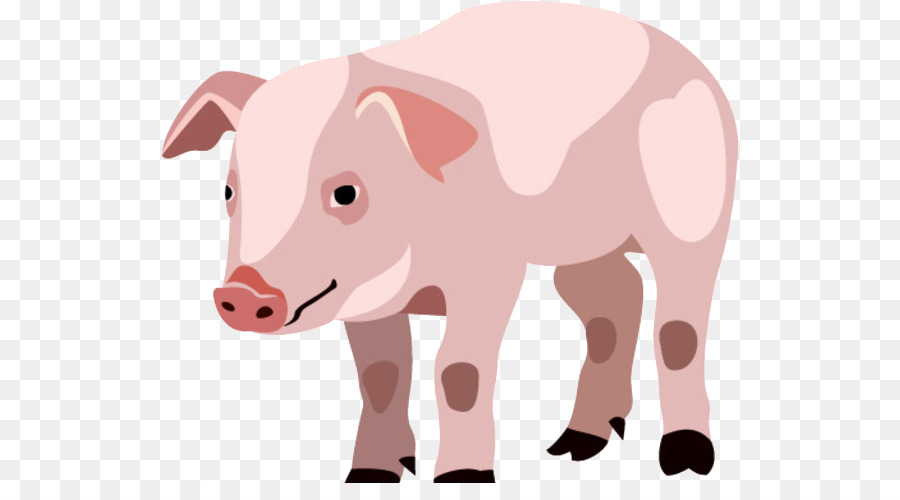 Piglet Domestic pig Cartoon - Cartoon hand painted pig silhouette animal png download - 578*483 - Free Transparent Piglet png Download.