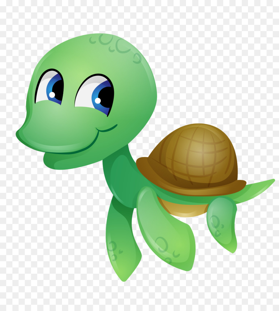 Tortoise Sea turtle Reptile Clip art - Cute cartoon painted green turtle png download - 1067*1181 - Free Transparent Tortoise png Download.