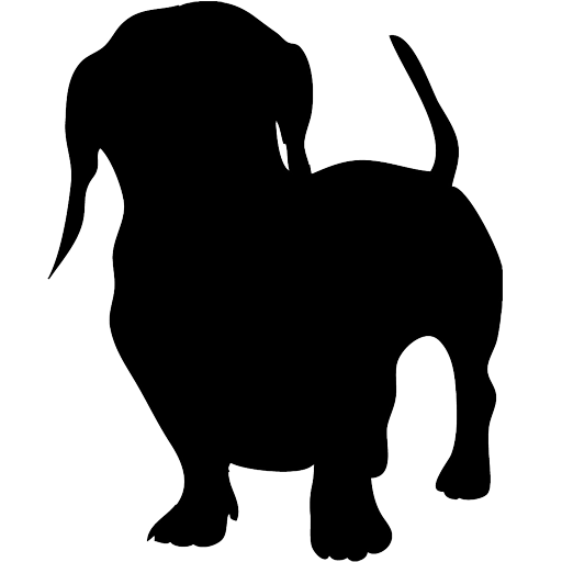 weiner dog dachshund silhouette
