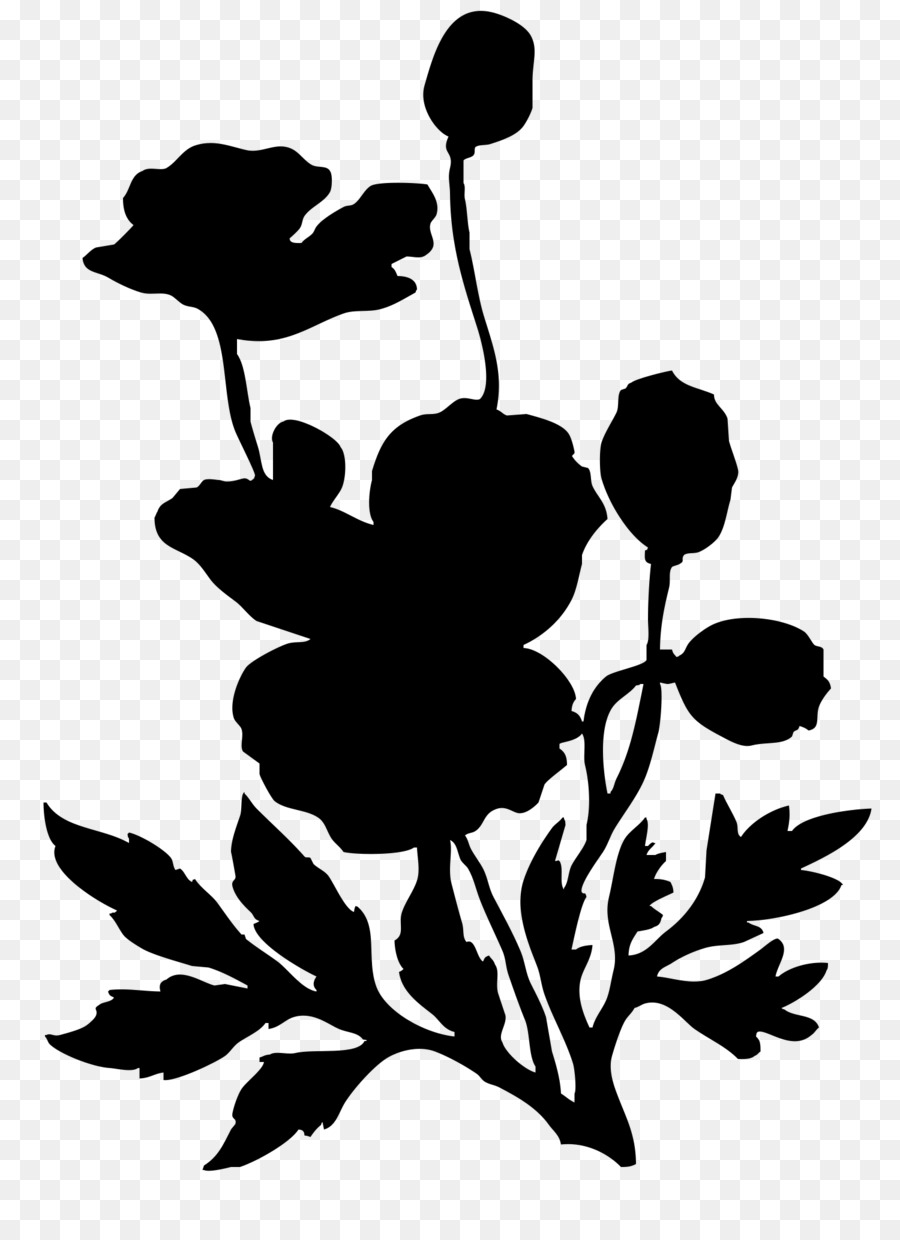 Flower garden Dahlia Silhouette Floral design - poppy stencil png download - 1500*2035 - Free Transparent Flower png Download.