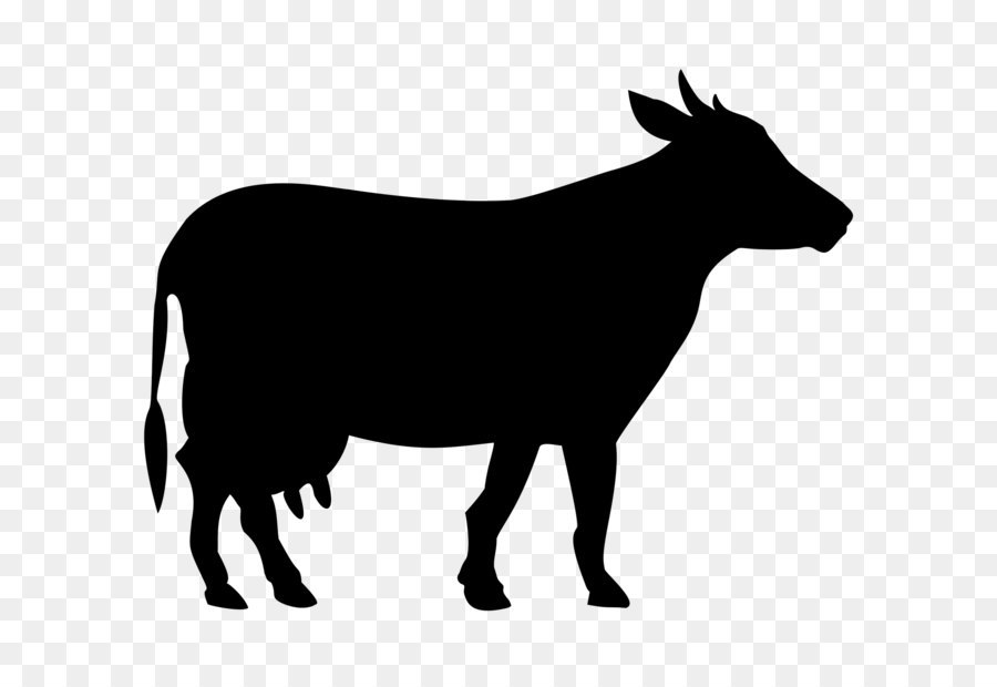 Beef cattle Clip art - Black Cow Png Siluete png download - 2048*1920 - Free Transparent White Park Cattle png Download.