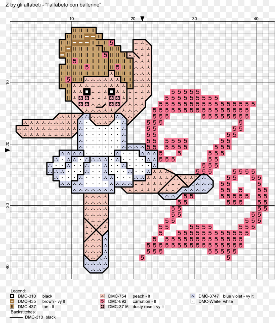 Cross-stitch Cross Stitch Patterns Embroidery Ballet Dancer - cruz em png download - 2238*2618 - Free Transparent  png Download.
