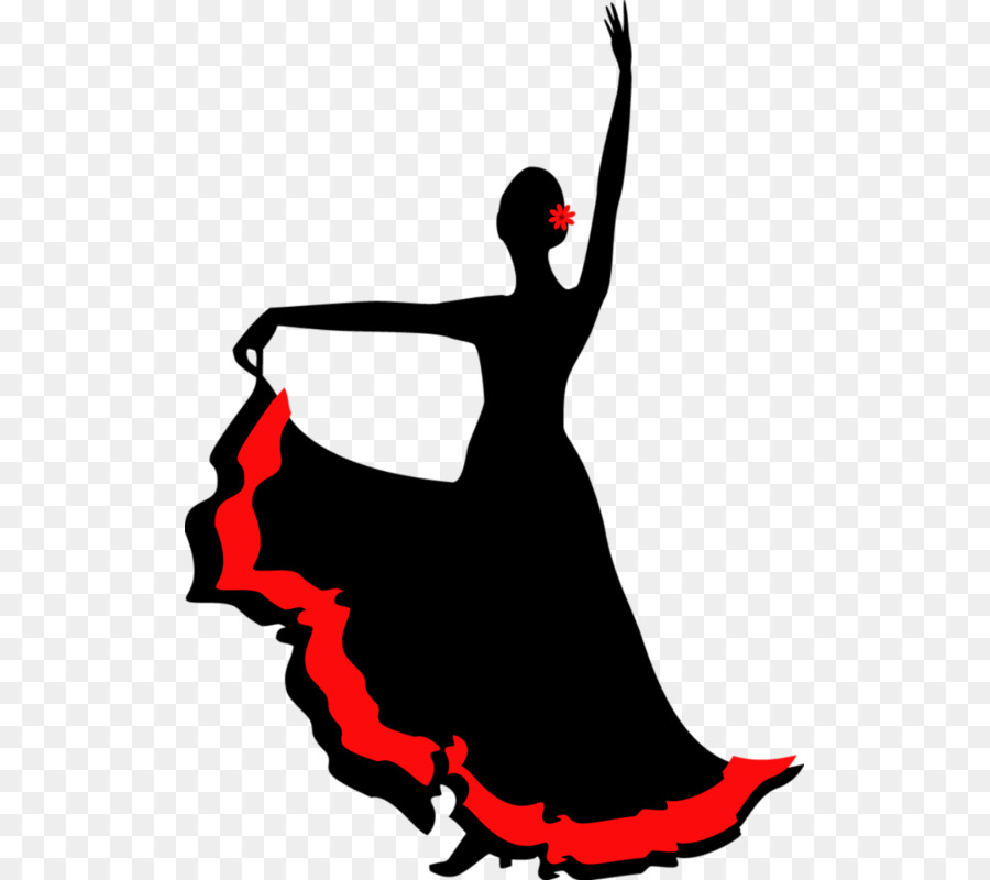 Dance Silhouette Illustration - Hand-painted dancers silhouette png download - 563*800 - Free Transparent Dance png Download.